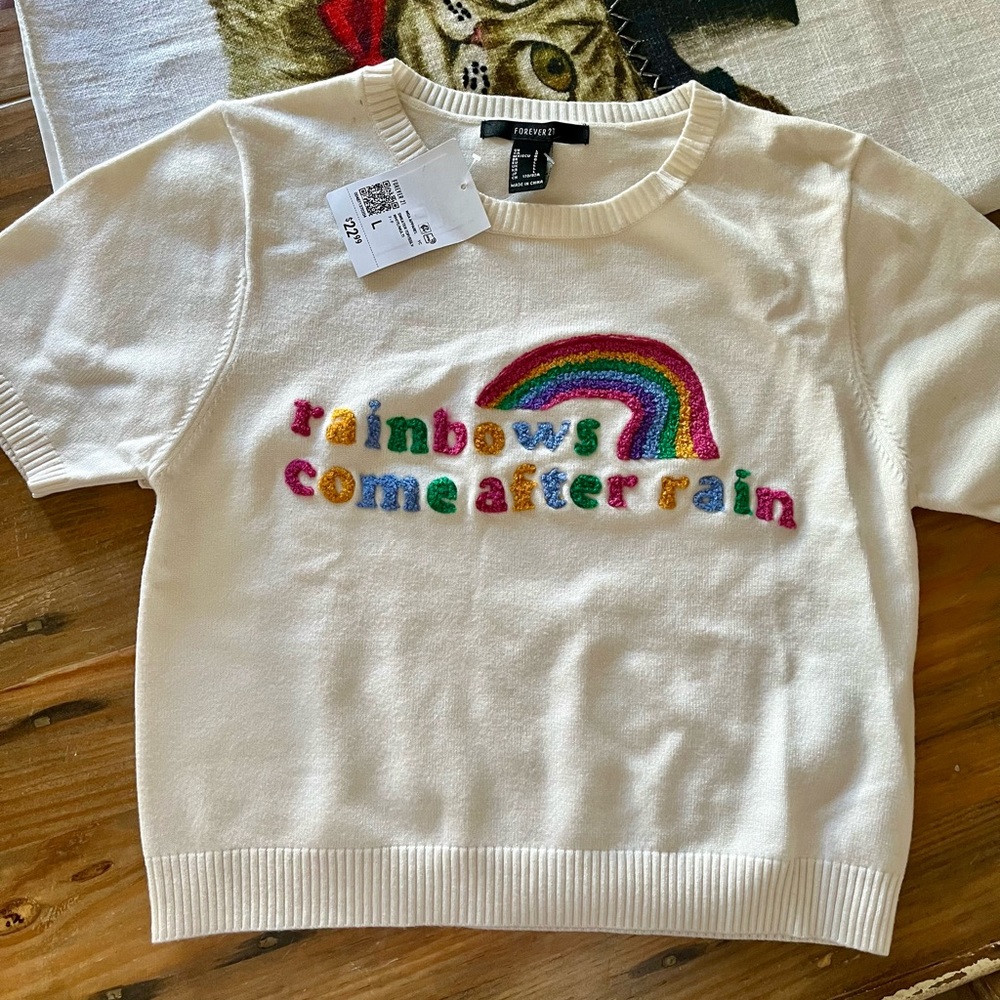 Forever 21 Rainbow Sweater